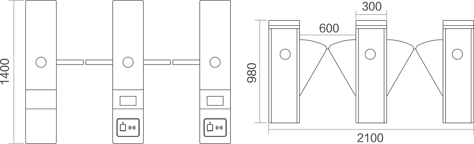 JS-Y011-Flap Barrier Turnstile Gate | KARSUN JS-Y011-Flap Barrier Turnstile Gate JS-Y011,KARSUN,Access Control,Biometric Access Control,Turnstile,High Speed Gate,Sliding Turnstile,Tripod Turnstile,Speed gate,Swing Barrier Gate,biometric access control system,kindergarten access control system,school turnstile,School decoration Flap turnstile gate is a high-tech product for intelligent management of pedestrian access. It is an upgraded product of tripod turnstile and swing turnstile. The product has exquisite workmanship, fully functional, and classic design. It is mainly used in high-end places such as high-grade residential areas, intelligent buildings, hotels, subways, docks, clubs, gyms and so on.. Full body made by stainless steel 304, suitable for indoor and outdoor use, water proof and weather proof. KARSUN